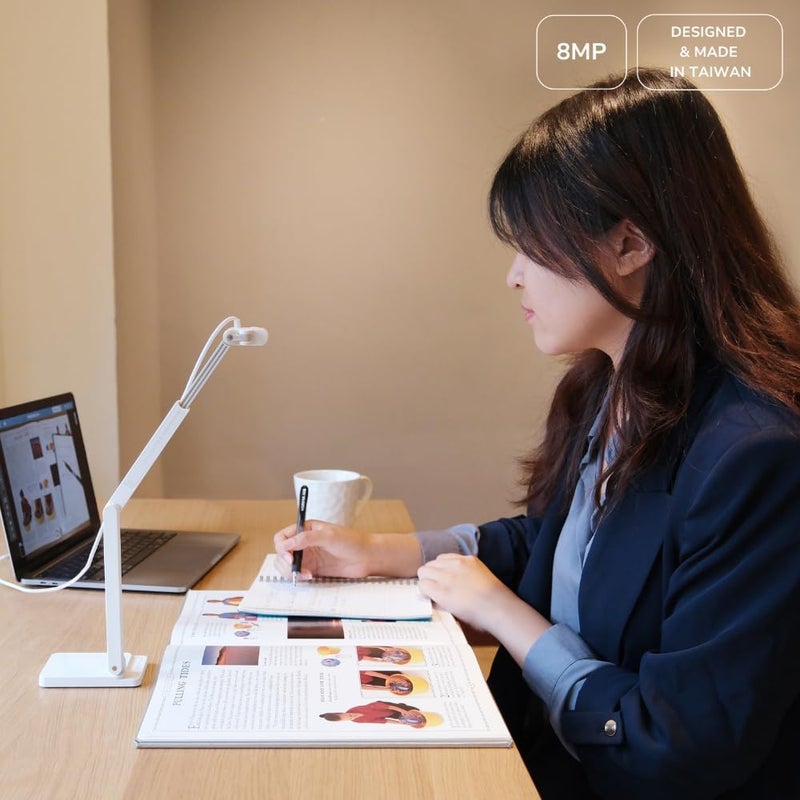 OKIOLABS OKIOCAM S2-4K Ultra HD 8MP USB Document Camera for Teachers & Classrooms with OKIOPoint AI-Tracking, Capture Near-Ledger Size, Great in Low Light, Support Mac, USB-C iPad, Interactive Display - Image 5